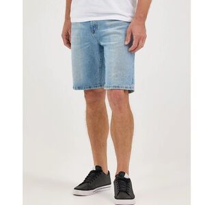 Wrangler Originals Relaxed Fit Light Blue Jean Shorts for Men Size 40